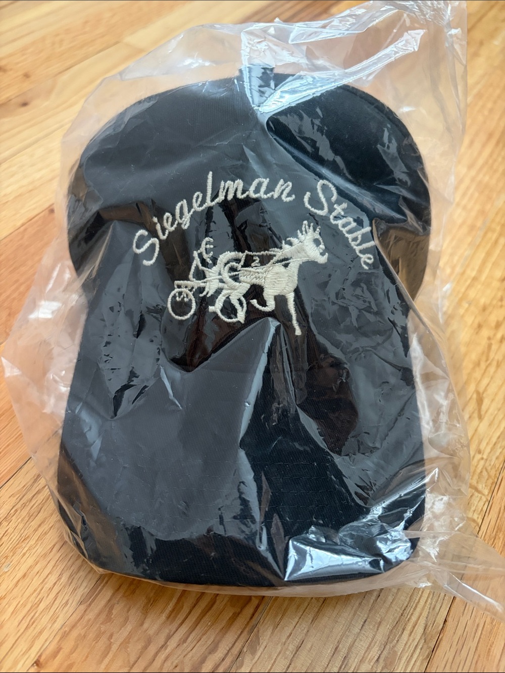 NEW Siegelman Stable Black Embroidered Baseball Cap
